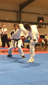 Jake at martial arts competition