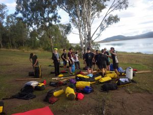 Year 9 students on Survival Camp
